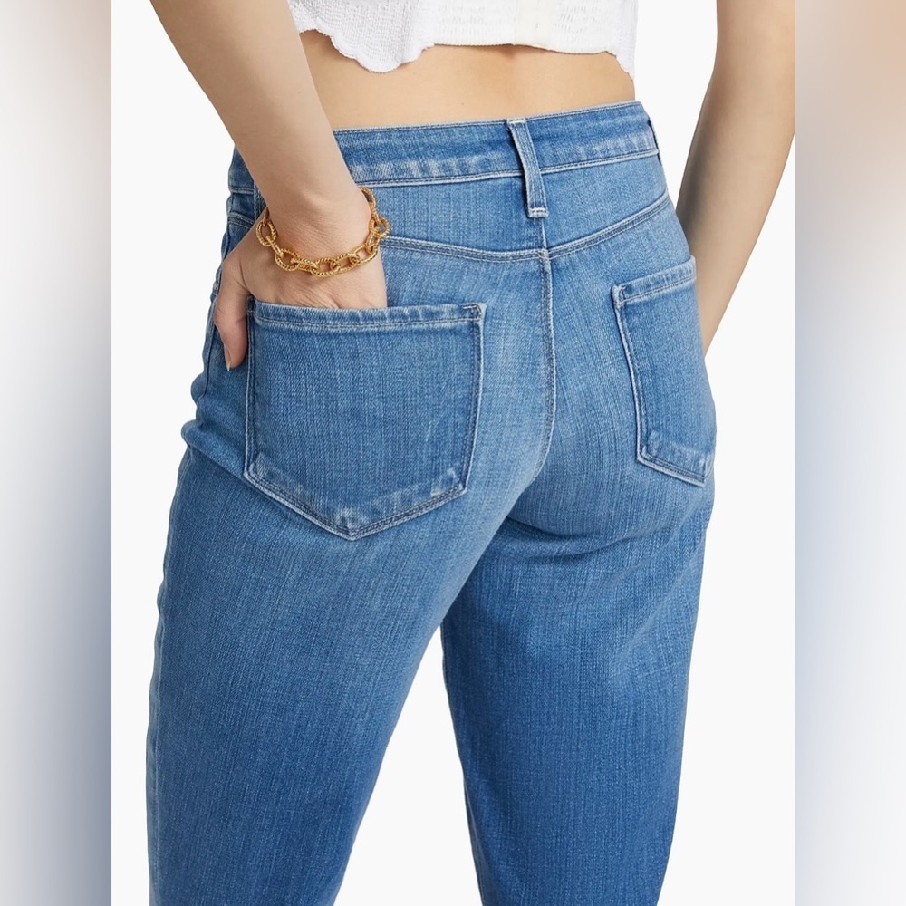 NWT L’Agence Selma High-Rise Sleek Baby Bootcut Jeans Alamo Wash - Picture 3 of 8